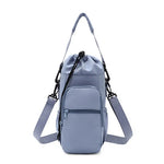 Canvas Water Bottle Sling Bag with Storage Pocket
