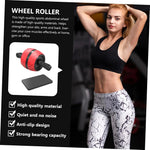 Big Wheel Ab Roller with Knee Mat - Durable Fitness Equipment