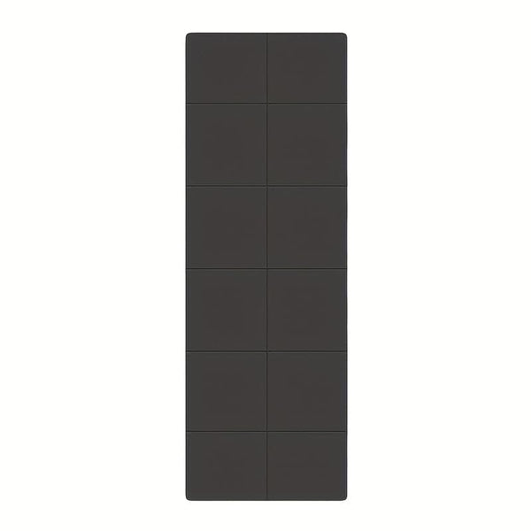 Portable Foldable Yoga Mat - Non-Slip TPE Exercise Mat (Black)