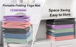 Foldable Yoga Mat - Non-Slip TPE Exercise Mat for Travel