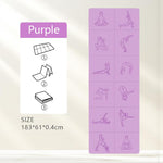 Foldable Yoga Mat - Non-Slip TPE Exercise Mat for Travel