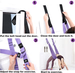 Door-Hanging Yoga Hammock - Adjustable Aerial Strap for Flexibility