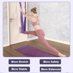 Door-Hanging Yoga Hammock - Adjustable Aerial Strap for Flexibility