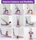 Door-Hanging Yoga Hammock - Adjustable Aerial Strap for Flexibility