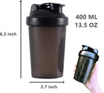 400ml Protein Shaker with Leak-proof Design and Measuring Scale
