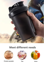 400ml Protein Shaker with Leak-proof Design and Measuring Scale