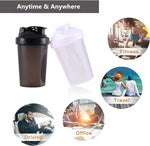 400ml Protein Shaker with Leak-proof Design and Measuring Scale