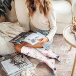 Women's Compression Socks - 6 Pairs for Running & Sports - S/M