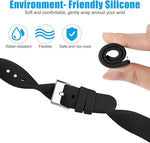 Fitbit Versa 2 Band Replacement Strap 3 Pack Black Silicone