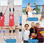 Volleyball Arm Sleeves Compression Training Guards - Black, 2pcs