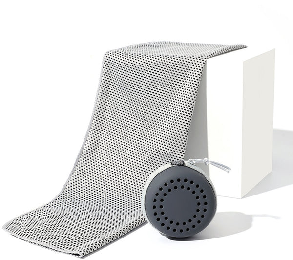 Cooling Towel 30x80 cm Gray - Quick-Drying Sports Towel