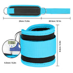 Adjustable Polyester Ankle Straps for Cable Machine Kickbacks