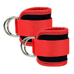 Adjustable Polyester Ankle Straps for Cable Machine Kickbacks
