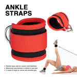 Adjustable Polyester Ankle Straps for Cable Machine Kickbacks