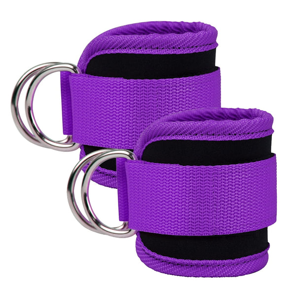 Adjustable Polyester Ankle Straps for Cable Machine Kickbacks
