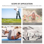 Worgeous Ab Wheel for Core Strengthening - Grey Fitness Roller