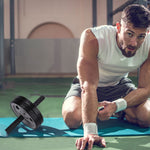 Worgeous Ab Wheel for Core Strengthening - Grey Fitness Roller