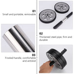 Worgeous Ab Wheel for Core Strengthening - Grey Fitness Roller