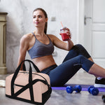 14 Inch Pink Travel Gym Bag with Wet Pocket for Men and Women