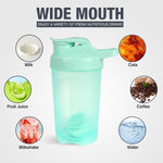 16oz Green Shaker Bottle, BPA Free, Leak Proof for Protein Shakes