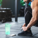 16oz Green Shaker Bottle, BPA Free, Leak Proof for Protein Shakes