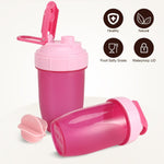 16oz Leak Proof Shaker Bottle for Protein Shakes - Pink