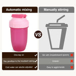 16oz Leak Proof Shaker Bottle for Protein Shakes - Pink