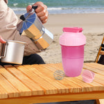 16oz Leak Proof Shaker Bottle for Protein Shakes - Pink