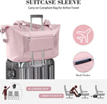 Large Waterproof Travel Duffel Bag with Wet Pocket - Pink
