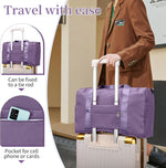 Foldable Gym Bag with Shoe and Wet/Dry Compartments