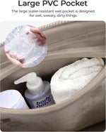 Water Resistant Gym Bag for Women with Wet Pocket, 24L