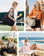 Water Resistant Gym Bag for Women with Wet Pocket, 24L