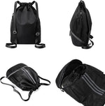 Soccer Bags, Drawstring Backpack Gym Bag with Shoe Compartment and Mesh Pockets for Soccer Basketball Volleyball Football Sports Gym