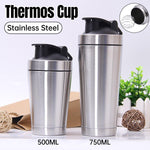 Stainless Steel Protein Blender Shaker Cup 500/750ml