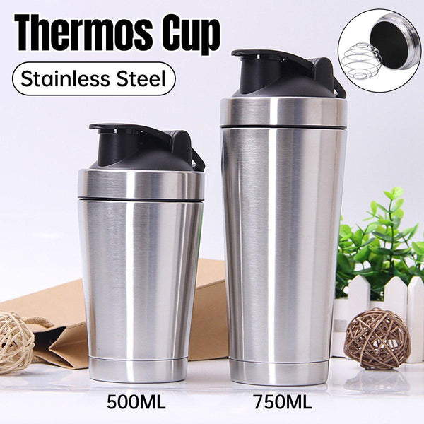 Stainless Steel Protein Blender Shaker Cup 500/750ml