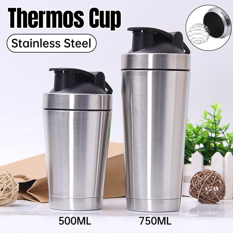 Stainless Steel Protein Blender Shaker Cup 500/750ml