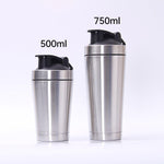 Stainless Steel Protein Blender Shaker Cup 500/750ml