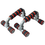 Push Up Bars Red - Non-Slip Grip Fitness Equipment