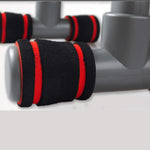 Push Up Bars Red - Non-Slip Grip Fitness Equipment