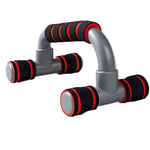 Push Up Bars Red - Non-Slip Grip Fitness Equipment