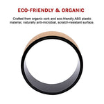 Cork Yoga Wheel for Stretching and Pilates - 13 cm Diameter