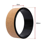 Cork Yoga Wheel for Stretching and Pilates - 13 cm Diameter