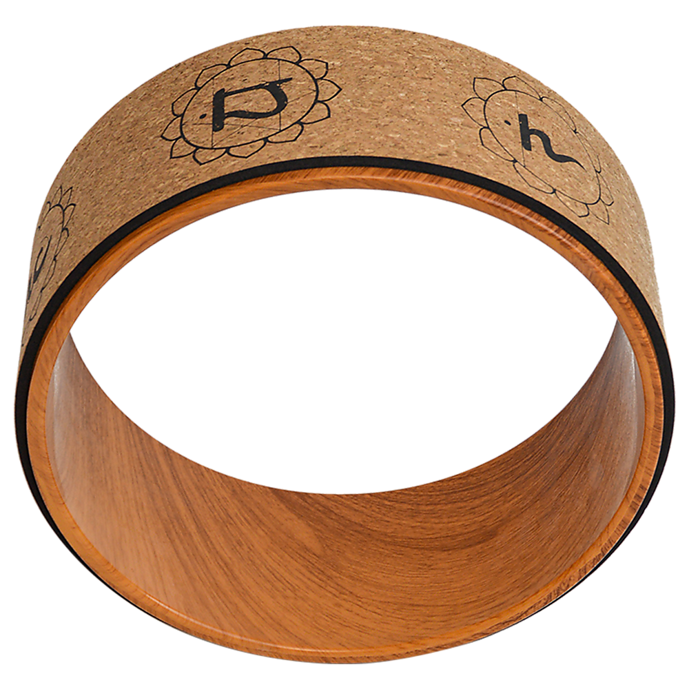 Cork Yoga Wheel for Stretching and Flexibility - 33cm Diameter