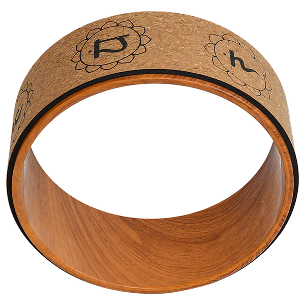 Cork Yoga Wheel for Stretching and Flexibility - 33cm Diameter