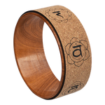 Cork Yoga Wheel for Stretching and Flexibility - 33cm Diameter