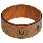 Cork Yoga Wheel for Stretching and Flexibility - 33cm Diameter