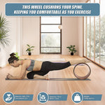 Cork Yoga Wheel for Stretching and Flexibility - 33cm Diameter