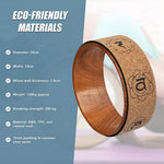 Cork Yoga Wheel for Stretching and Flexibility - 33cm Diameter