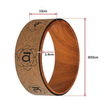 Cork Yoga Wheel for Stretching and Flexibility - 33cm Diameter