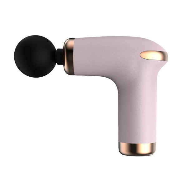 Pink Massage Gun - 6-Speed Deep Tissue Massager with 4 Heads